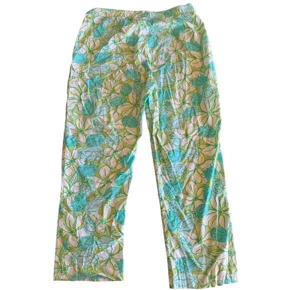 Lilly Pulitzer Vintage Guava Crab Cake Capri Women's Size 8 Preppy - Picture 4 of 4